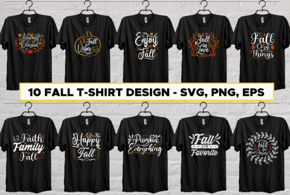 Fall SVG T-Shirt Design Bundle 1