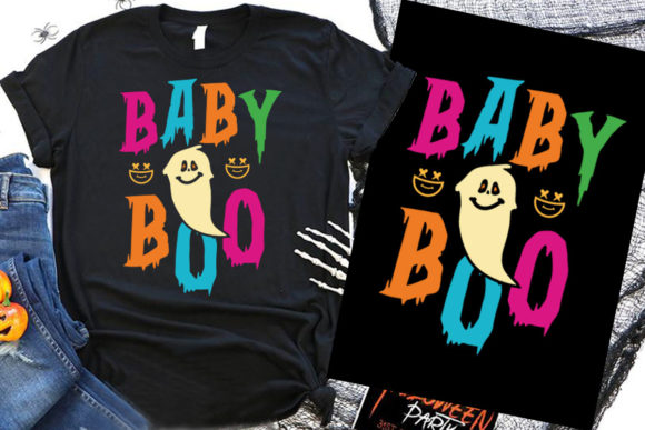 Halloween T Shirt Baby Boo: Graphics & T-Shirt Designs