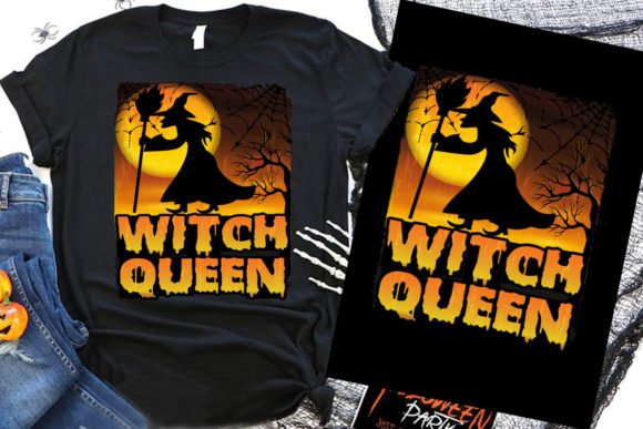 Halloween T Shirt Witch Queen