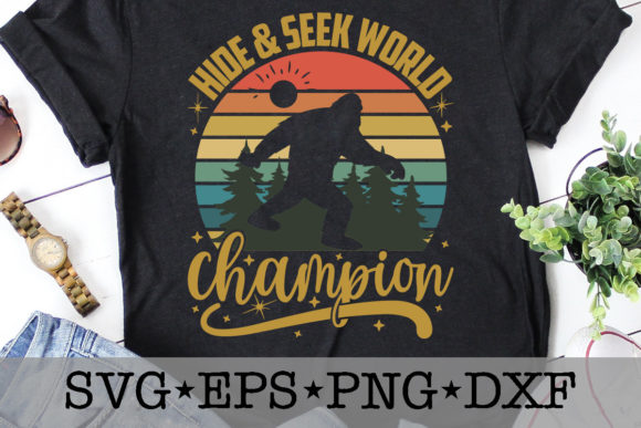 Hide Seek World Champion Graphics for T-Shirt Designs