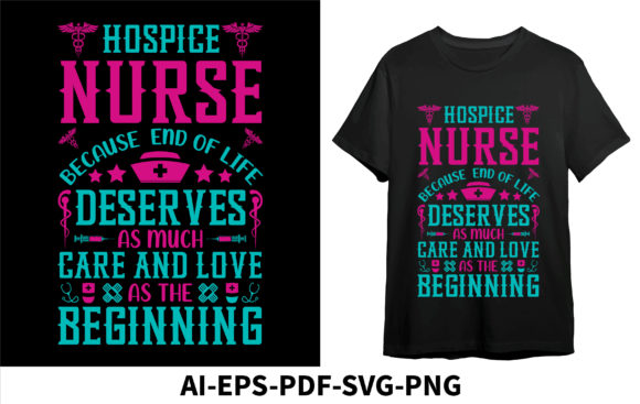 Hospice Nurse Graphics for T-Shirt Designs