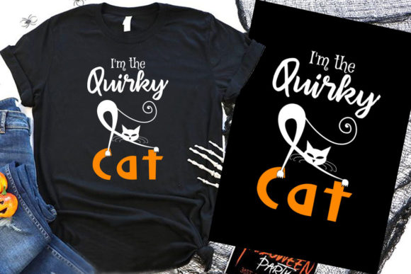 I’m the Quirky Cat Halloween Graphics & T-Shirt Designs