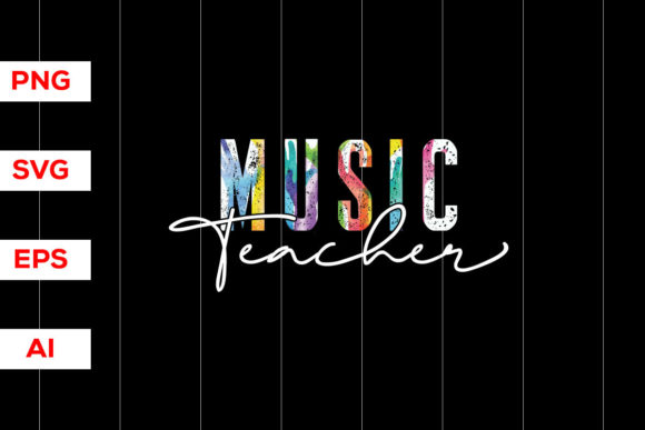 Music Teacher SVG Graphics for T-Shirt Designs