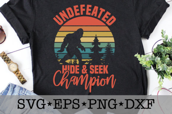 Undefeated Hide Seek Champion Graphics & T-Shirt Designs